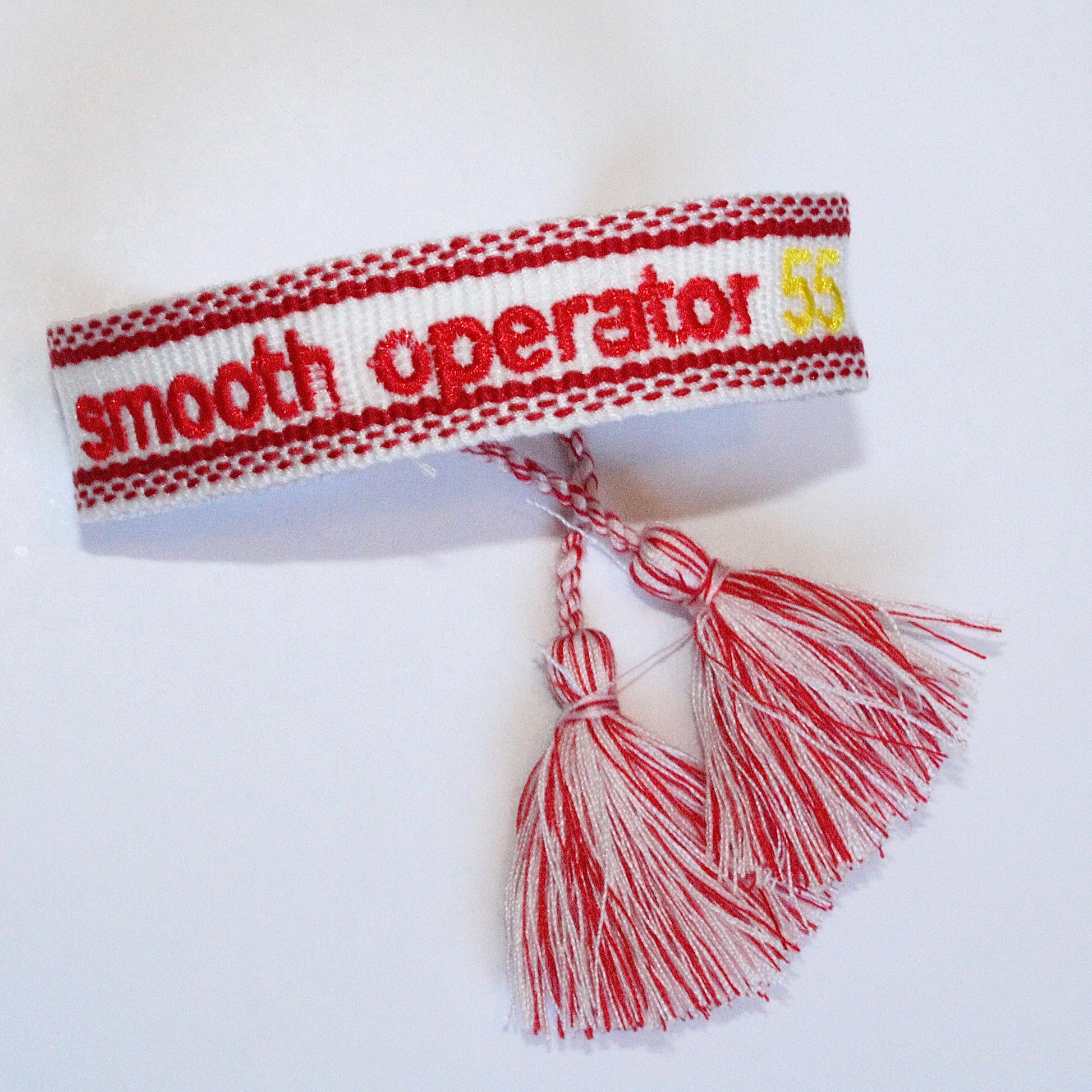 Smooth Operator woven Formula 1 bracelet by The Paddock Collection