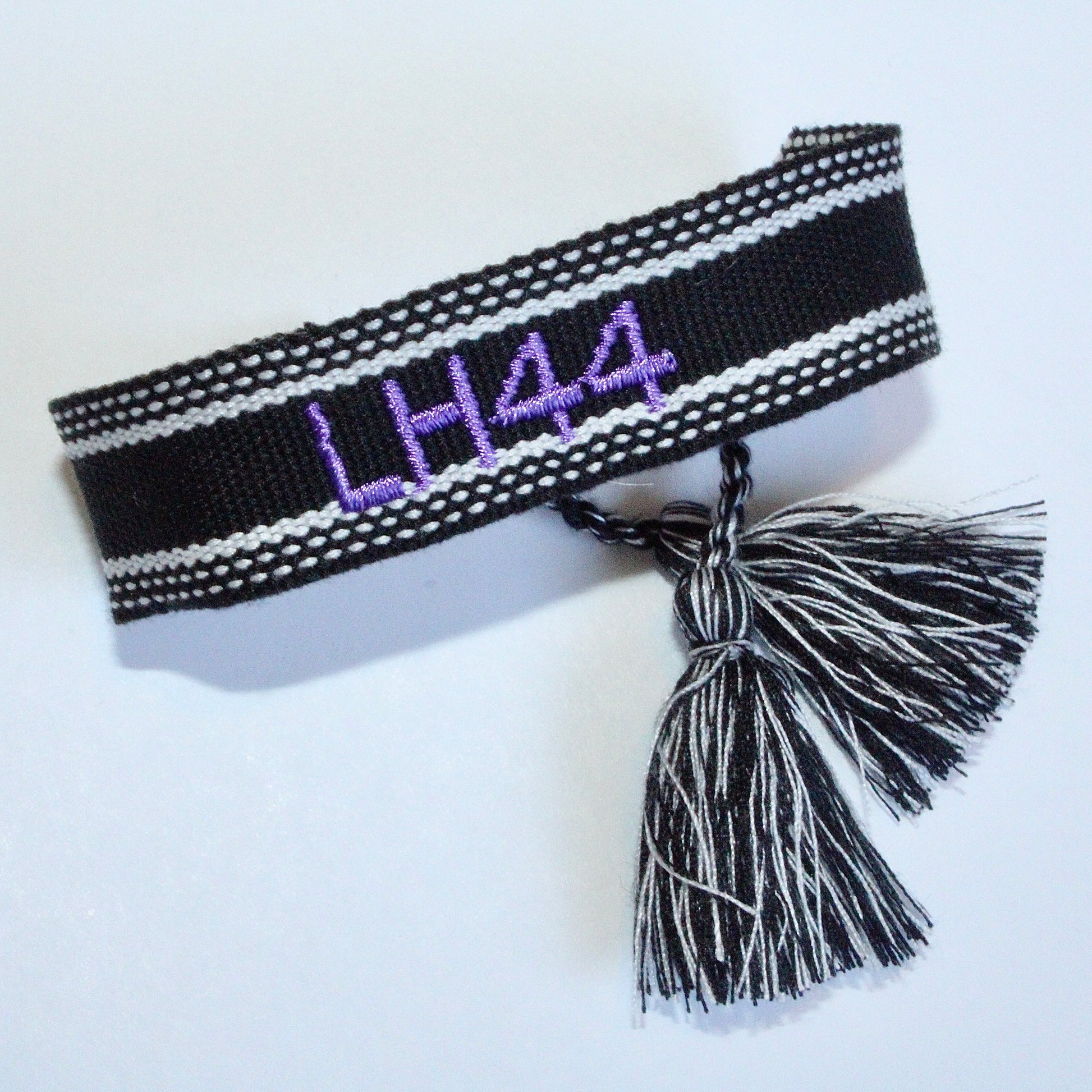 LH44 Lewis Hamilton woven Formula 1 bracelet by The Paddock Collection